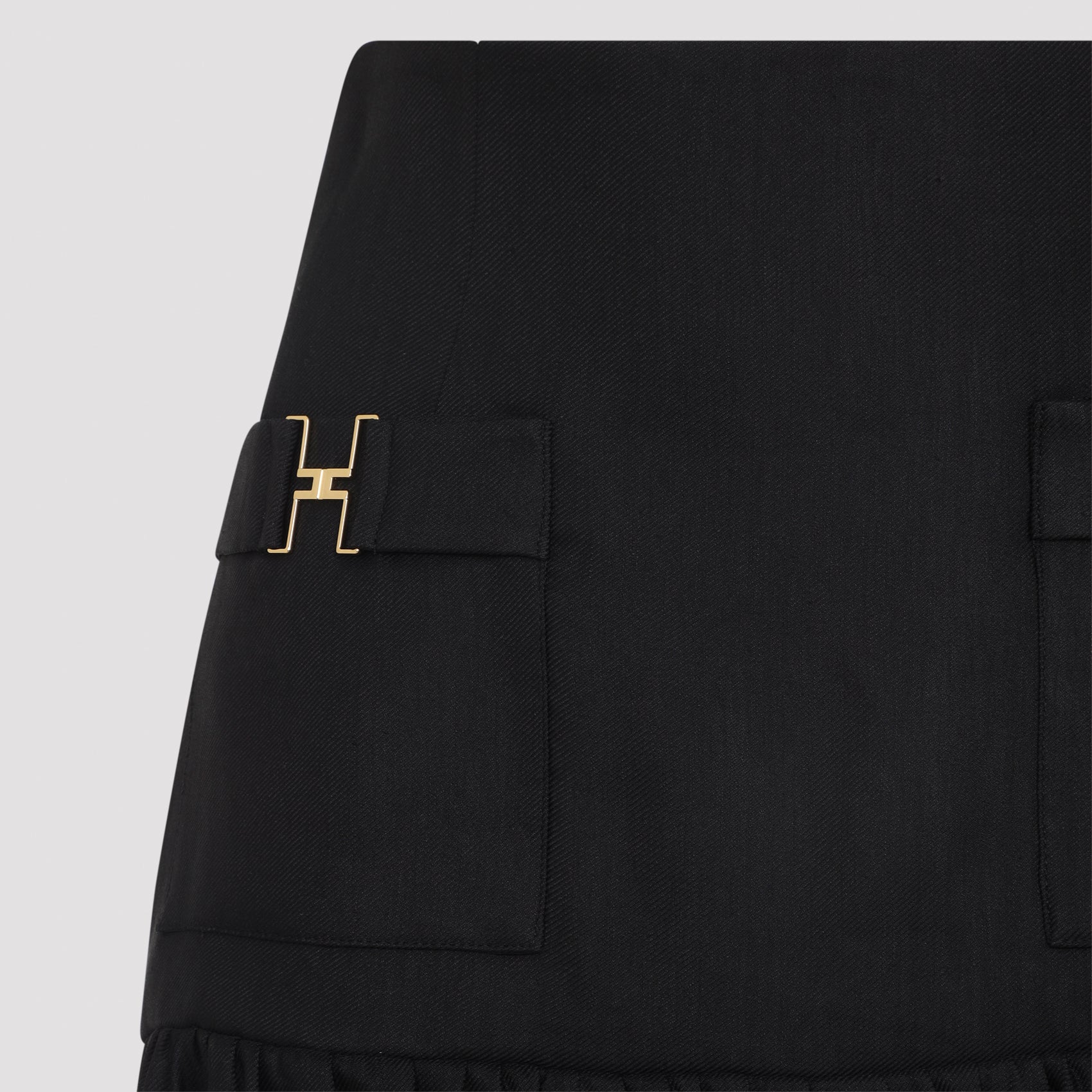 Elisabetta Franchi Linen Mini Skirt