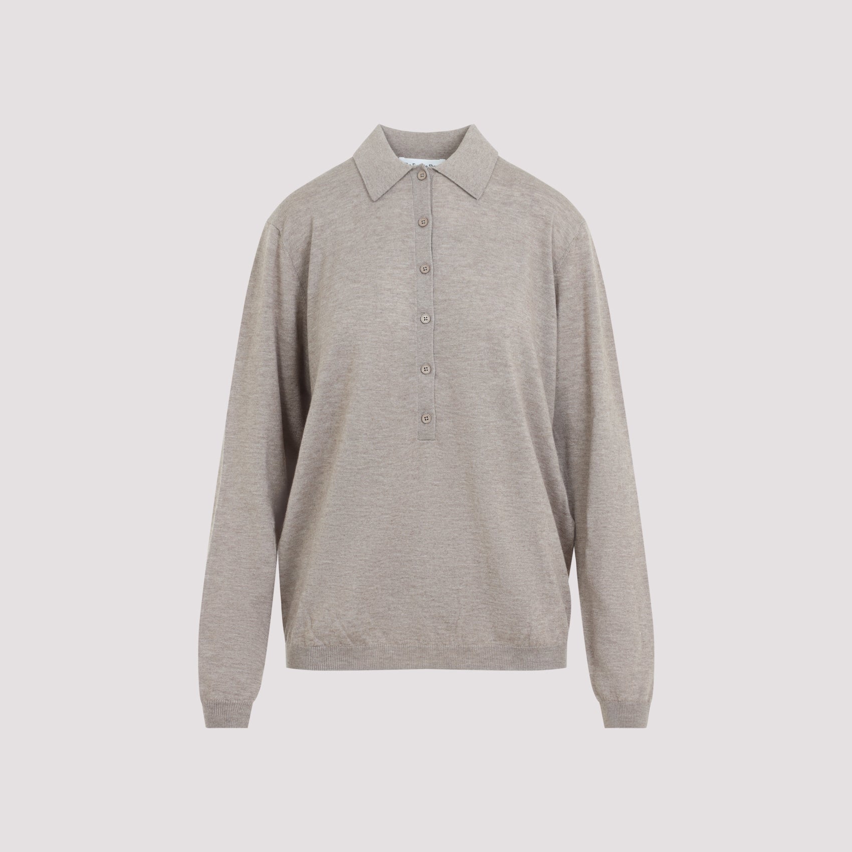 The Frankie Shop Tala Knit V-Neck Polo