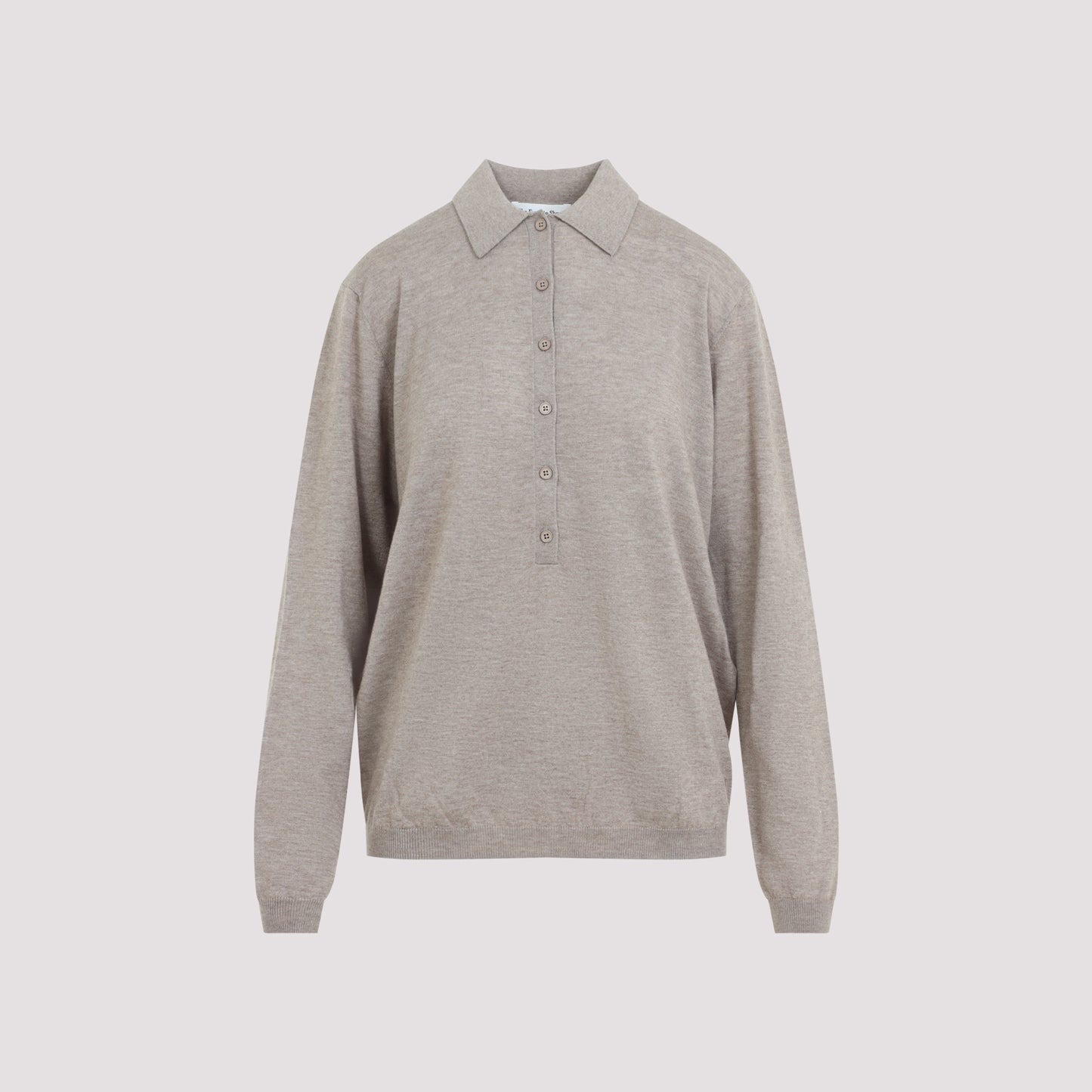 The Frankie Shop Tala Knit V-Neck Polo