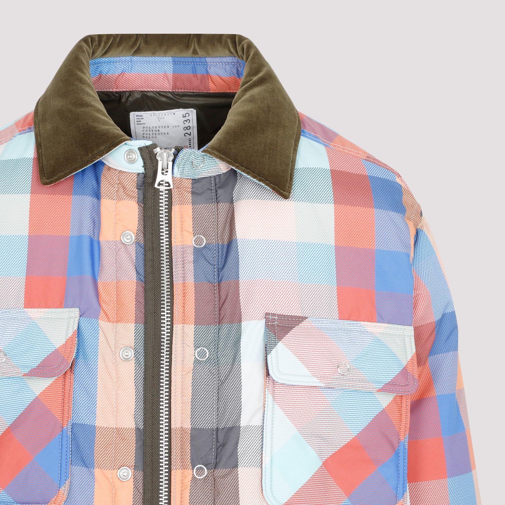 Sacai Plaid Padded Blouson