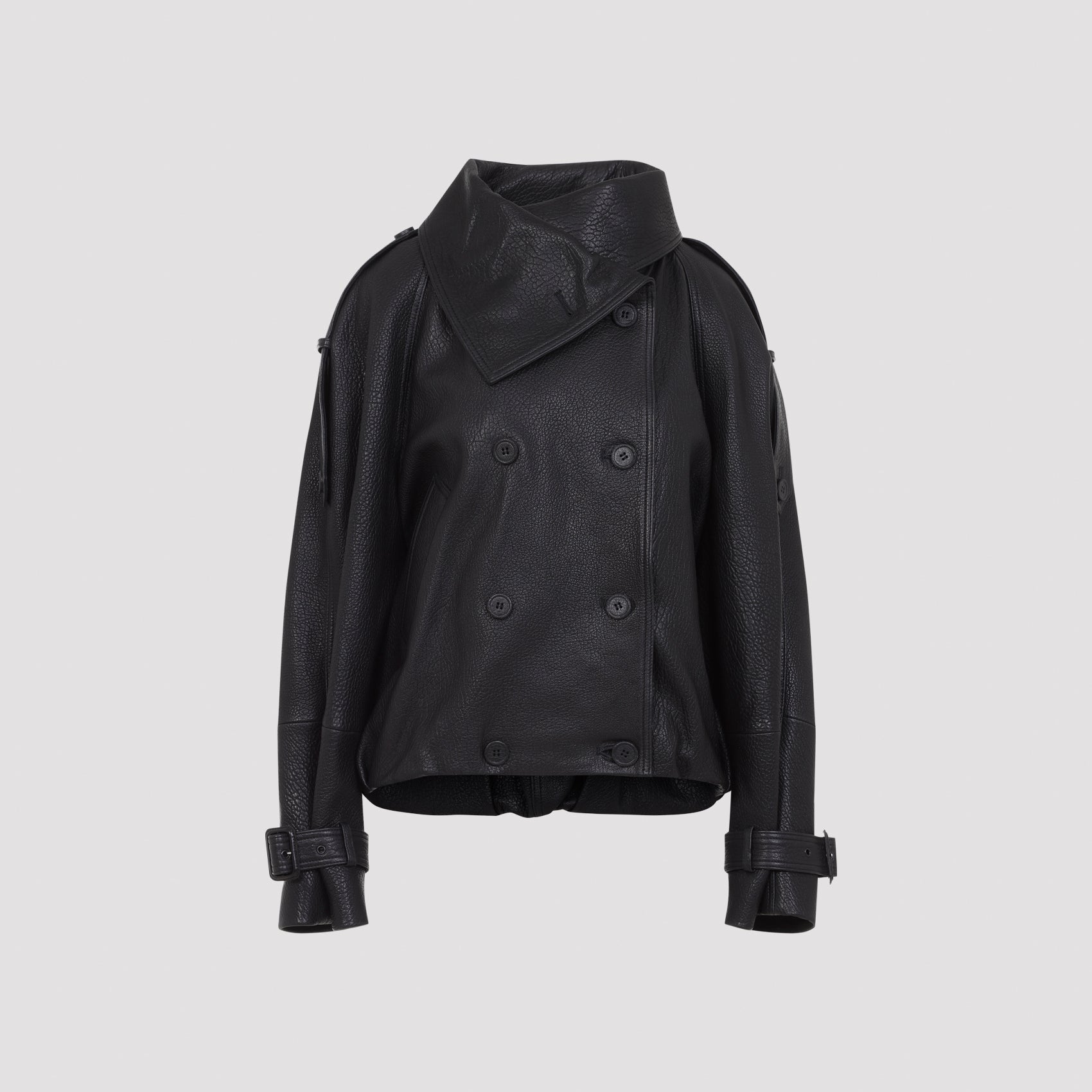 Acne Studios Leather Bomber Jacket