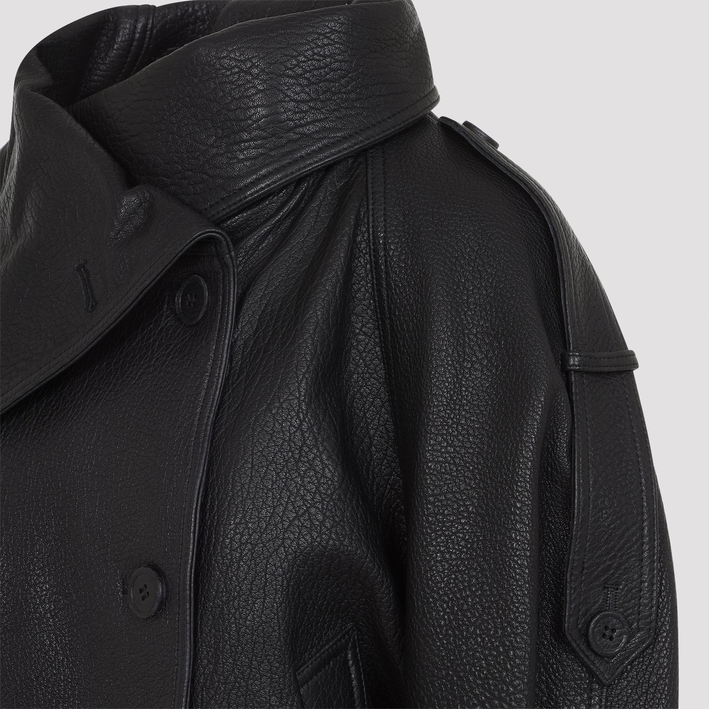Acne Studios Leather Bomber Jacket