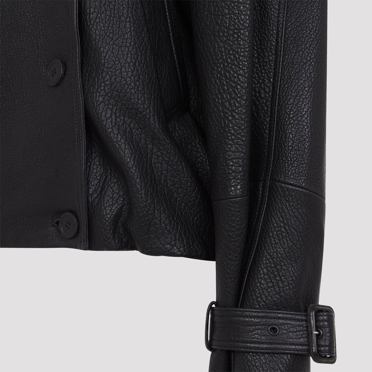 Acne Studios Leather Bomber Jacket