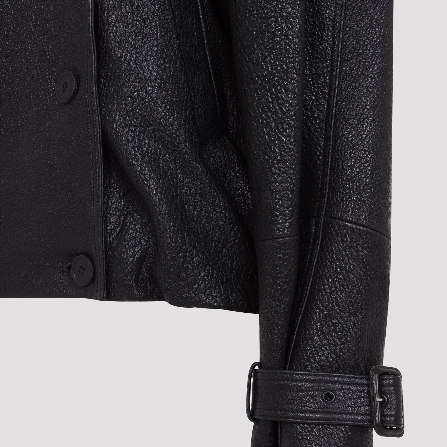 Acne Studios Leather Bomber Jacket