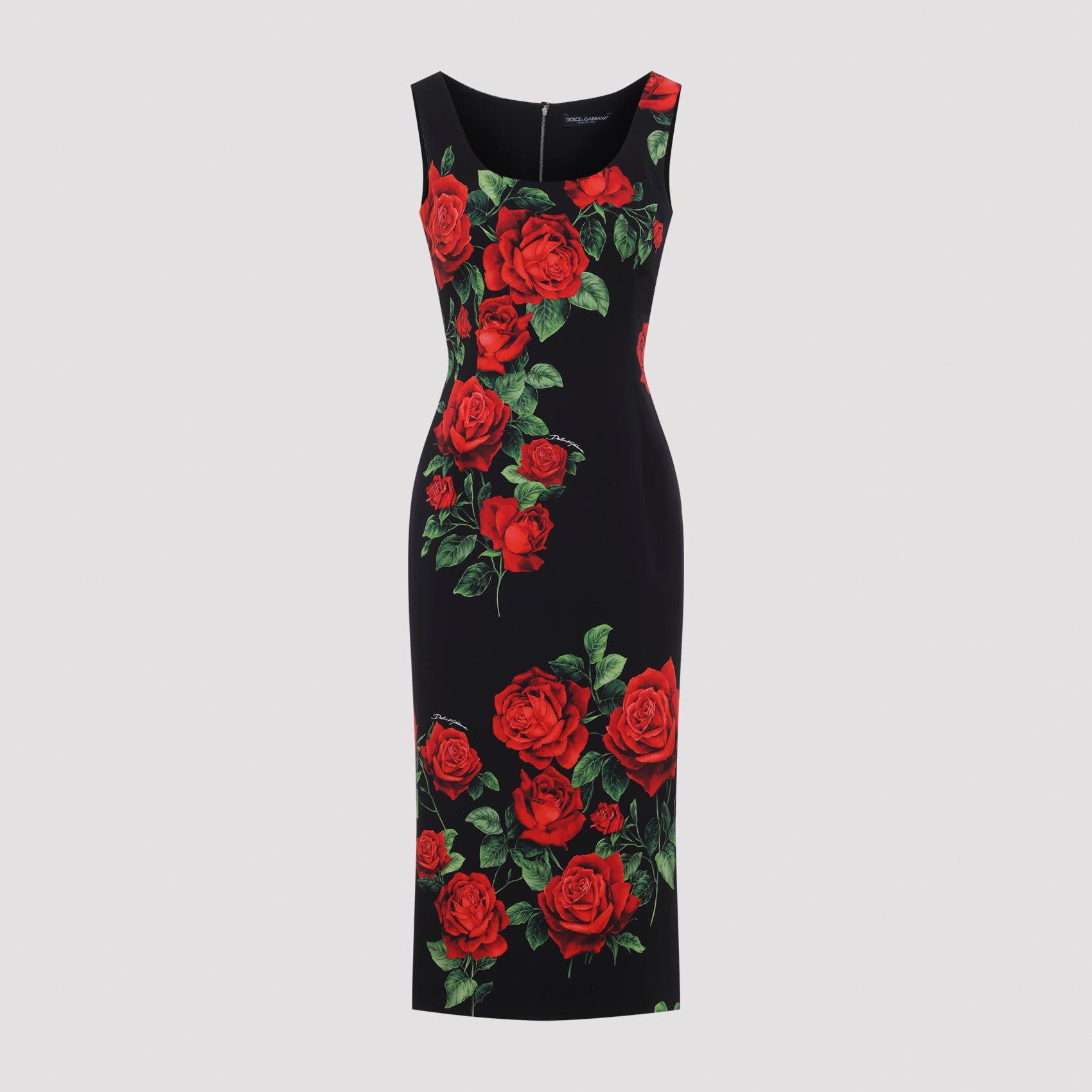 Dolce & Gabbana Rose Rosse Midi Dress
