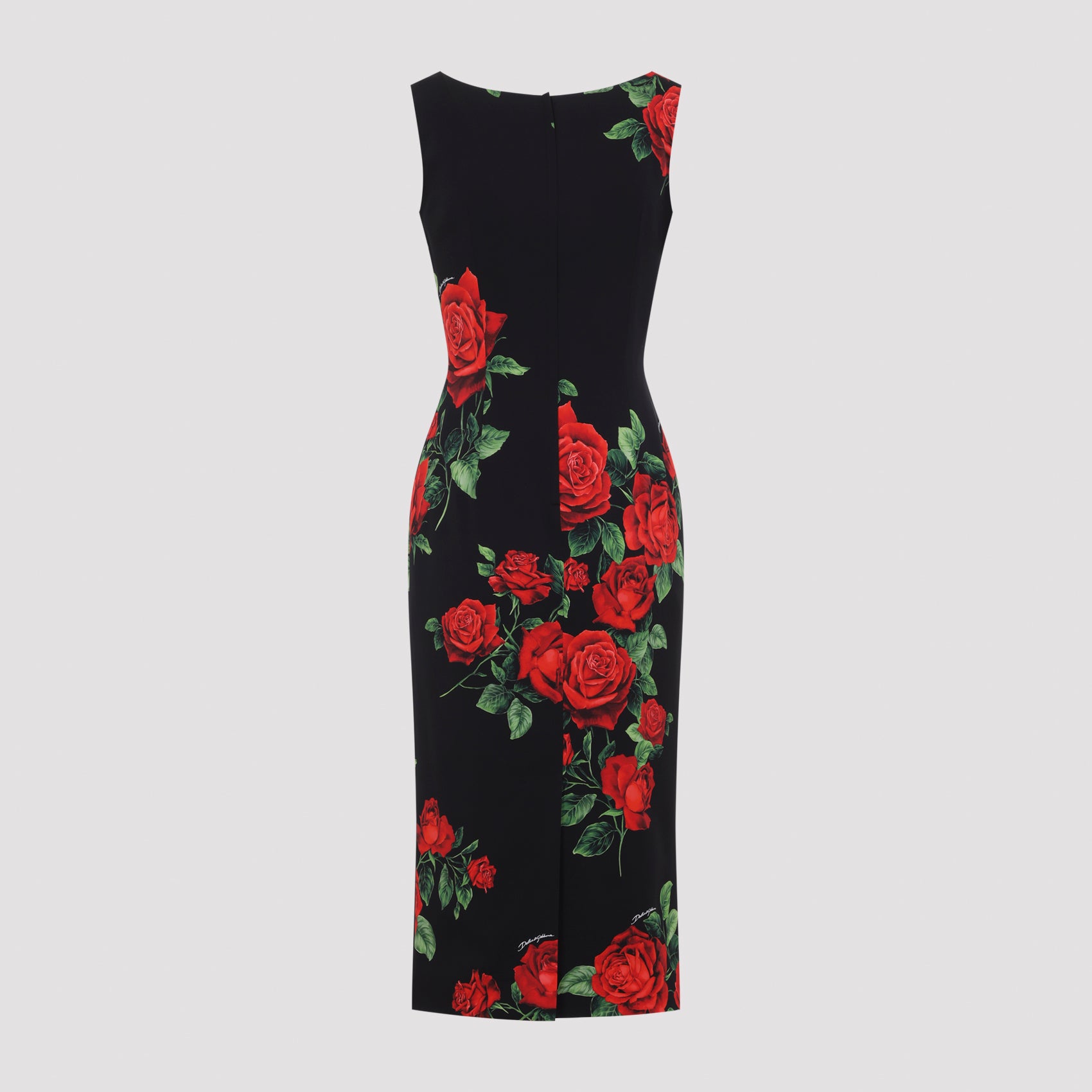 Dolce & Gabbana Rose Rosse Midi Dress
