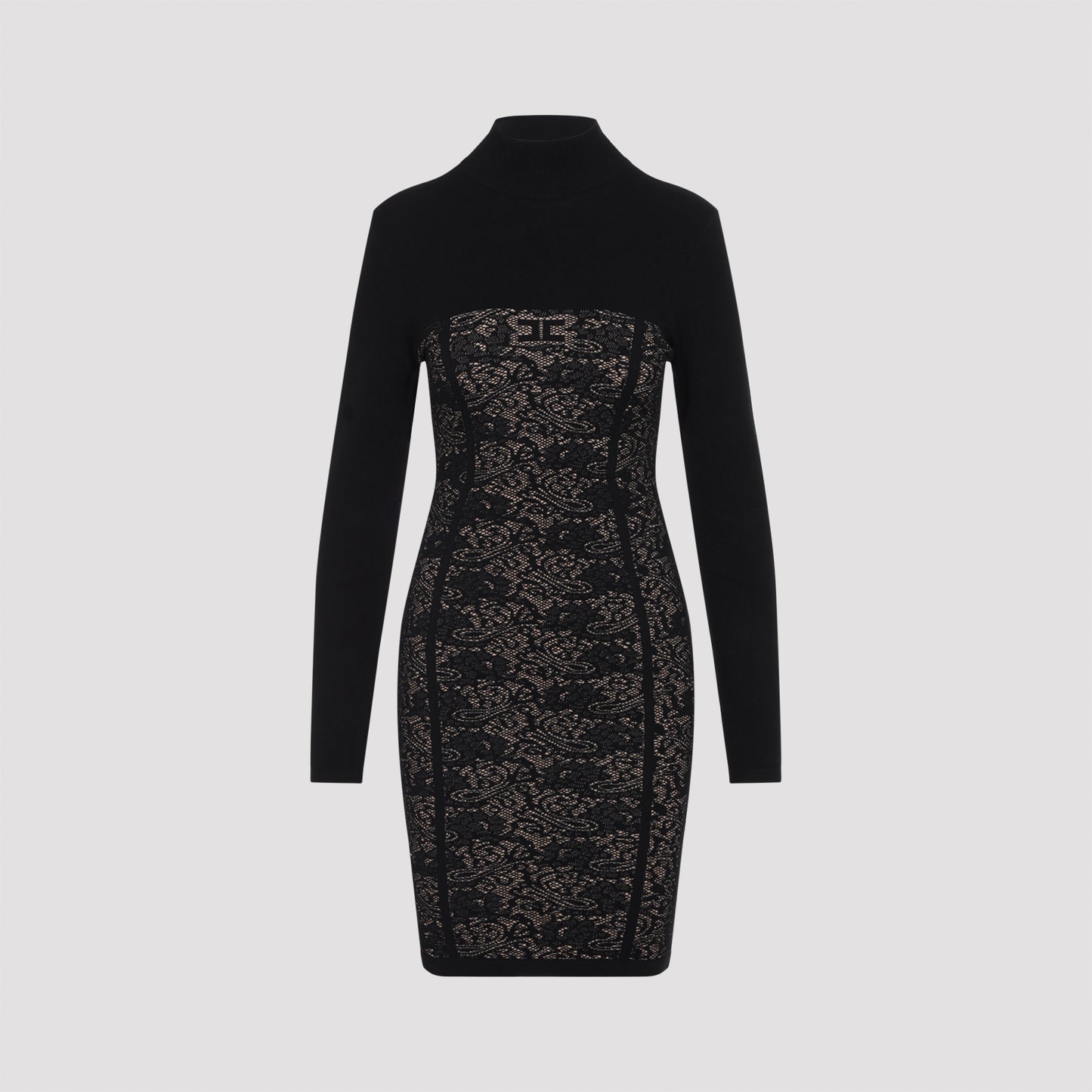 Elisabetta Franchi Knit Lace Dress
