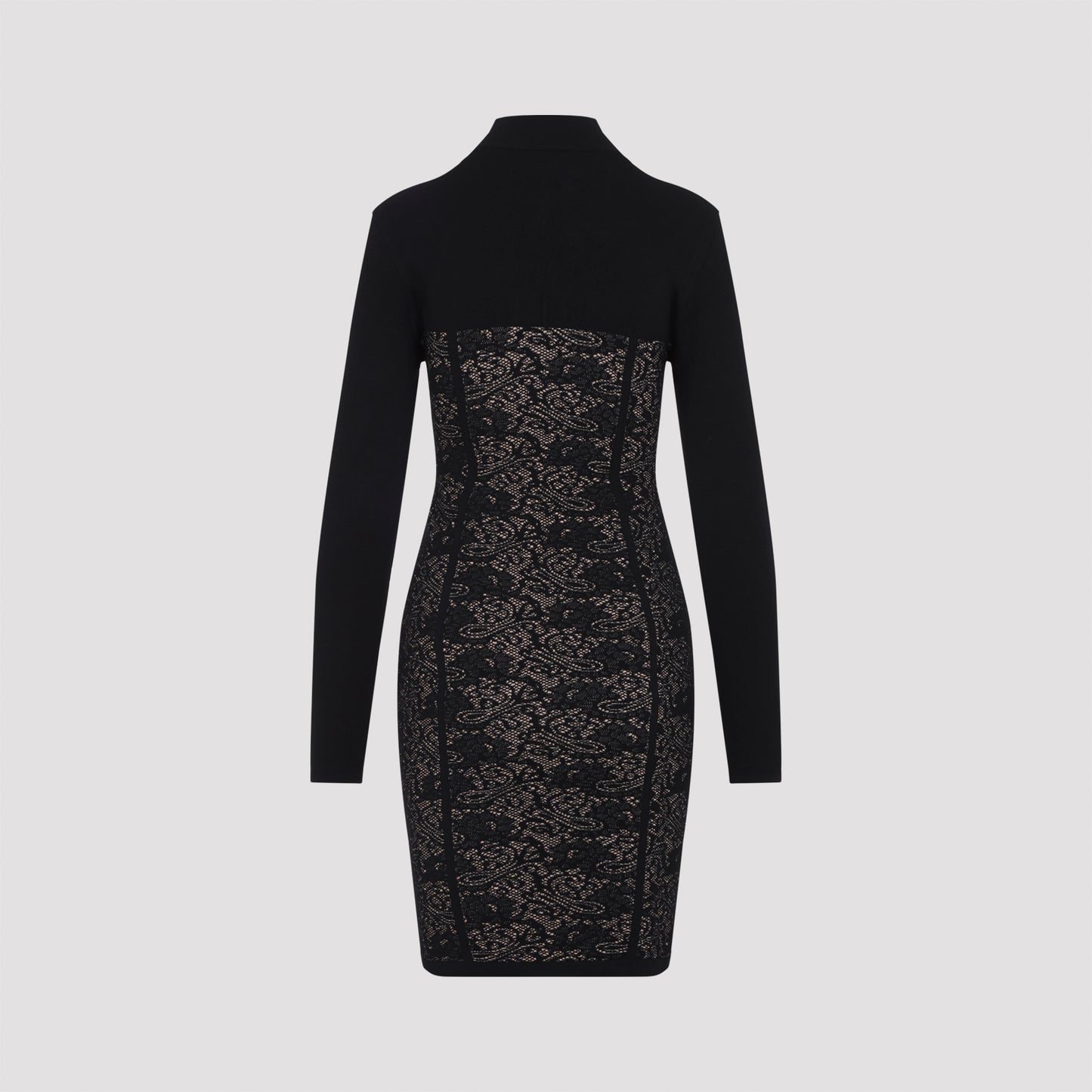Elisabetta Franchi Knit Lace Dress