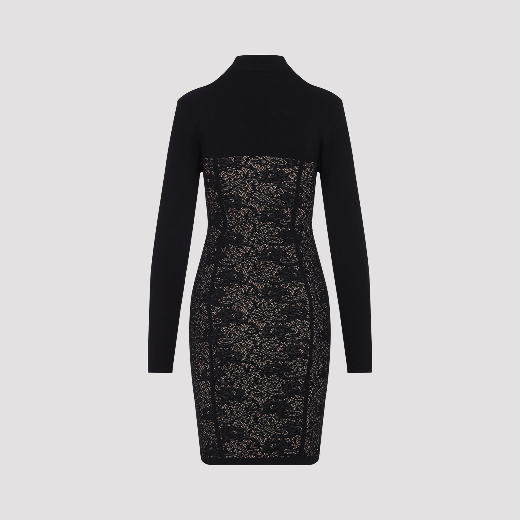 Elisabetta Franchi Knit Lace Dress