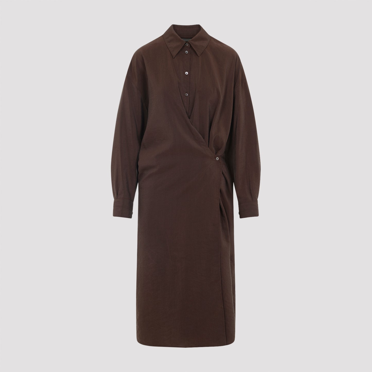 Lemaire Straight Collar Twisted Dress