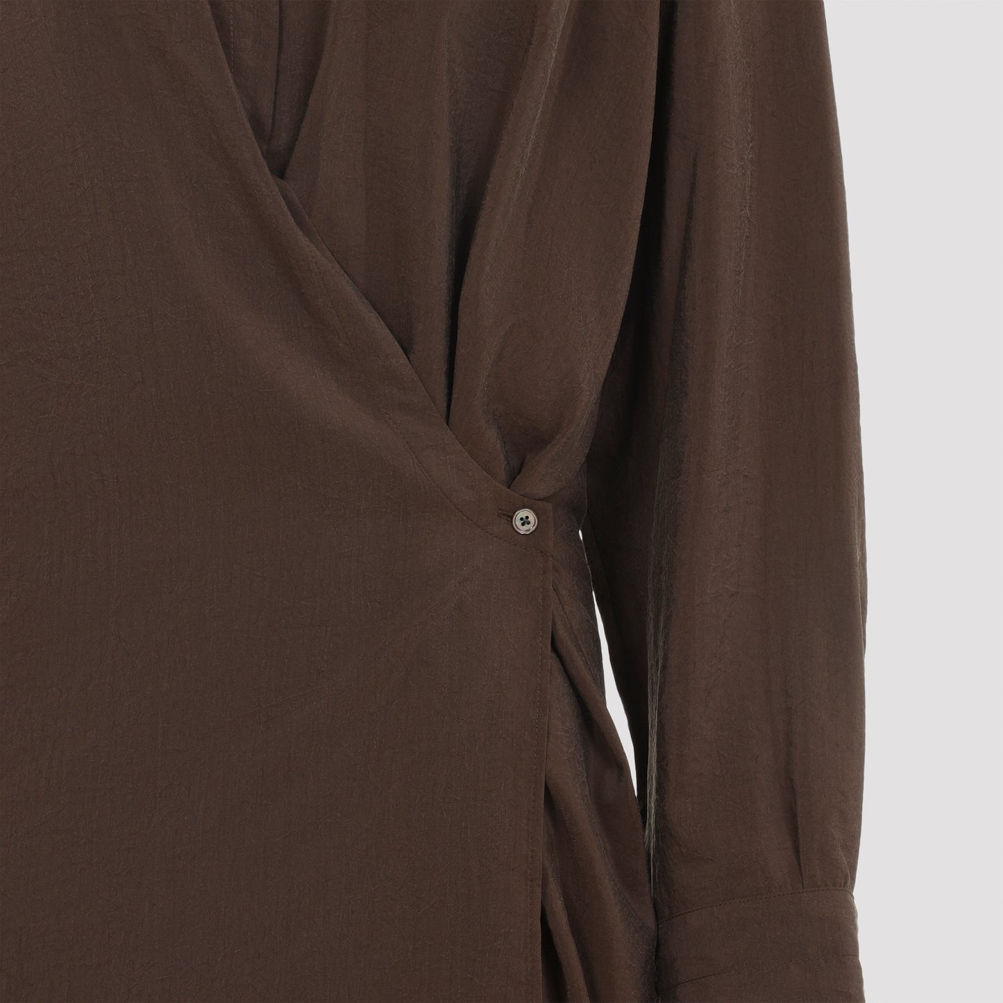 Lemaire Straight Collar Twisted Dress