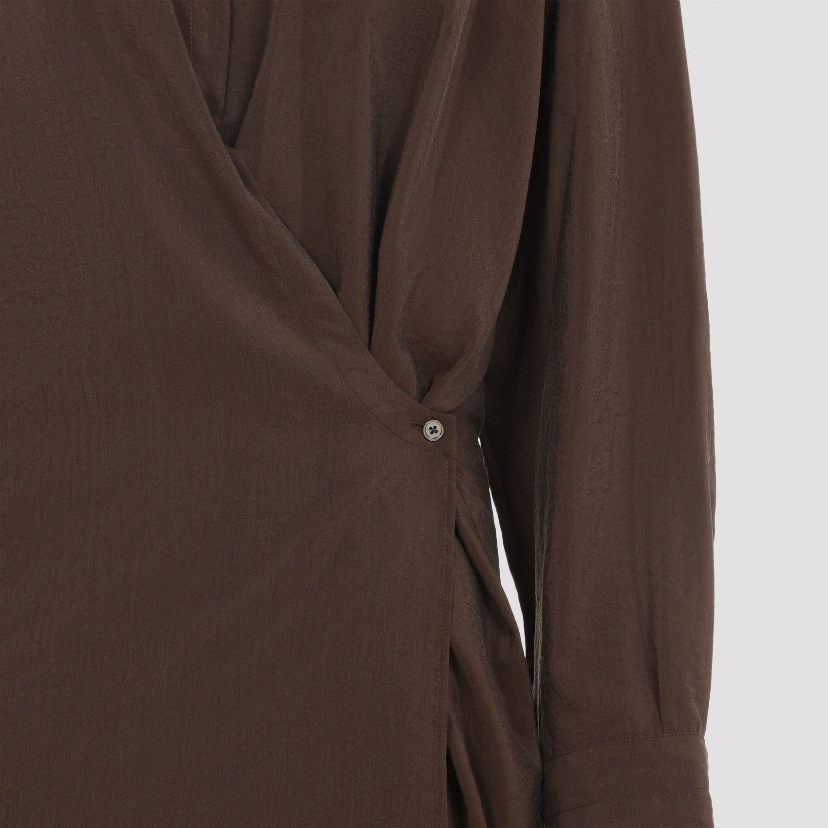 Lemaire Straight Collar Twisted Dress
