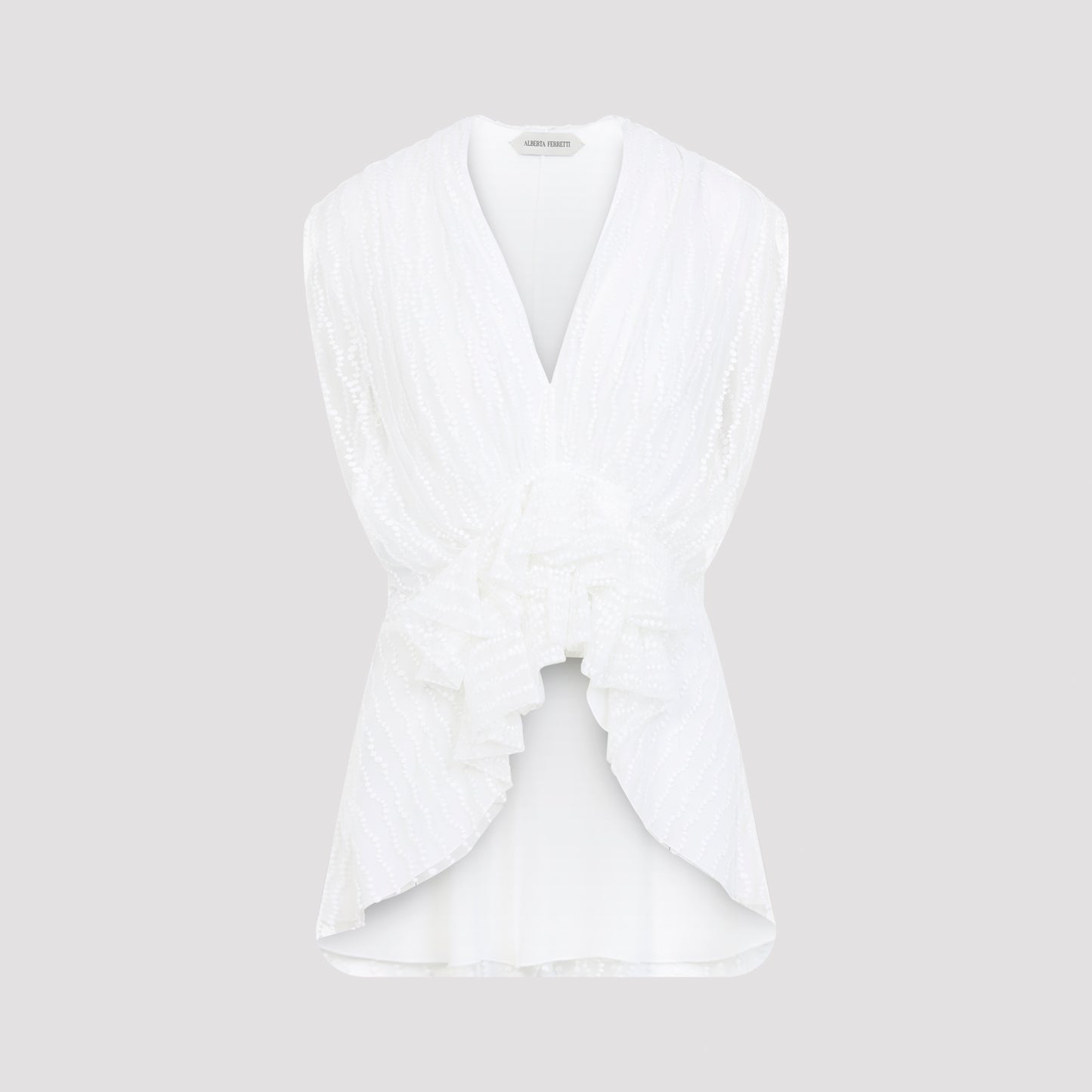 Alberta Ferretti Tulle Top