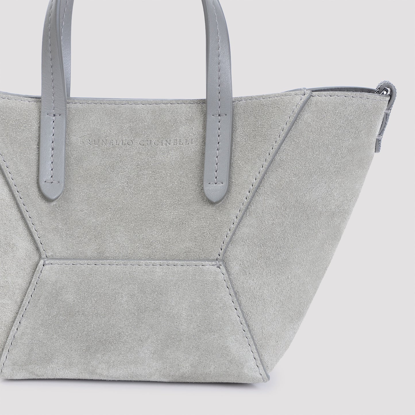 Brunello Cucinelli Suede Duomini Bag