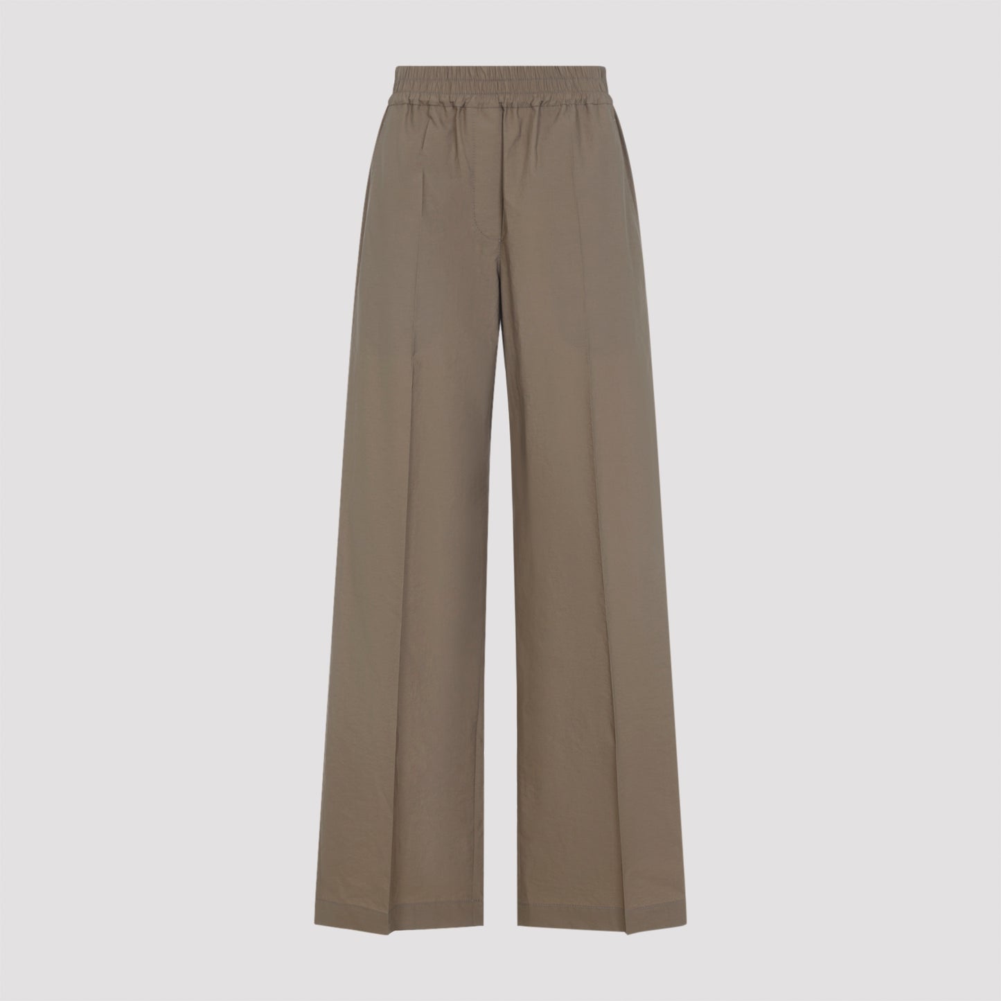 Brunello Cucinelli Wide Leg Cotton Pants