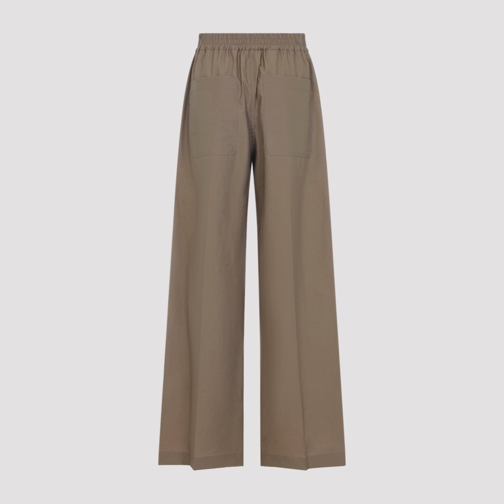 Brunello Cucinelli Wide Leg Cotton Pants