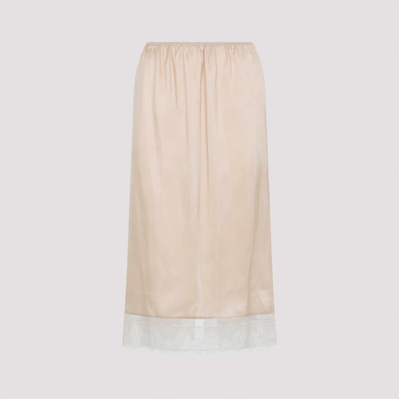 Carven Pull On Lace Trim Skirt