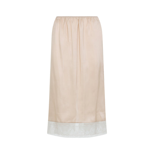 Carven Pull On Lace Trim Skirt