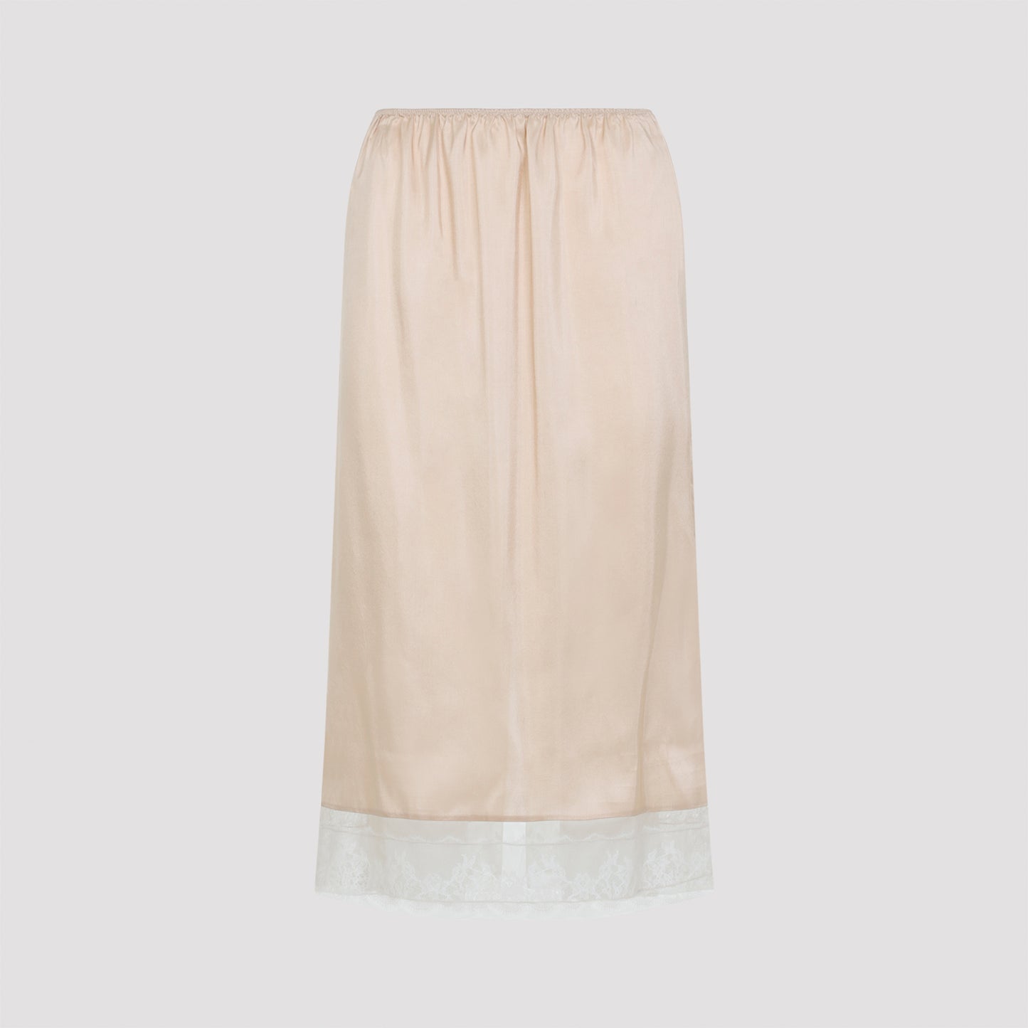 Carven Pull On Lace Trim Skirt
