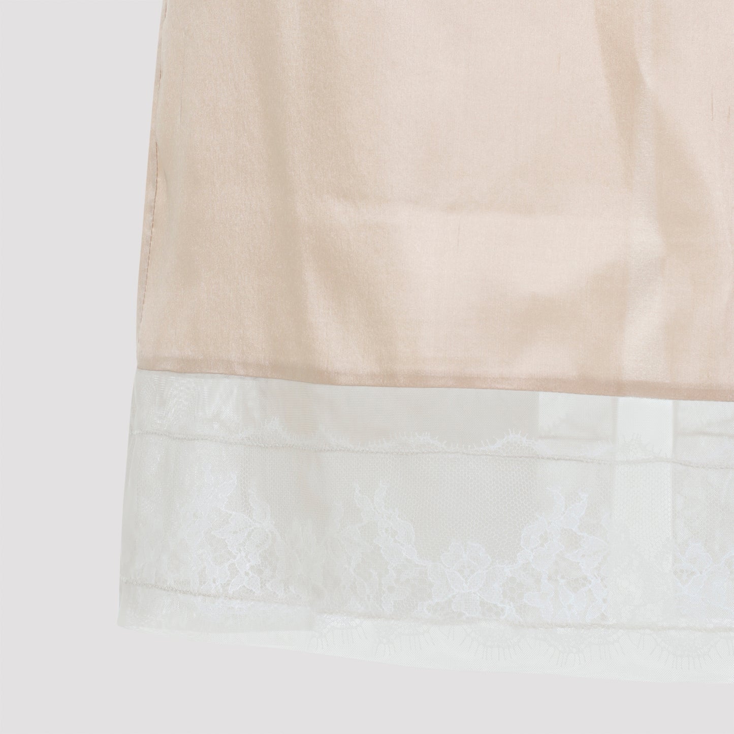 Carven Pull On Lace Trim Skirt