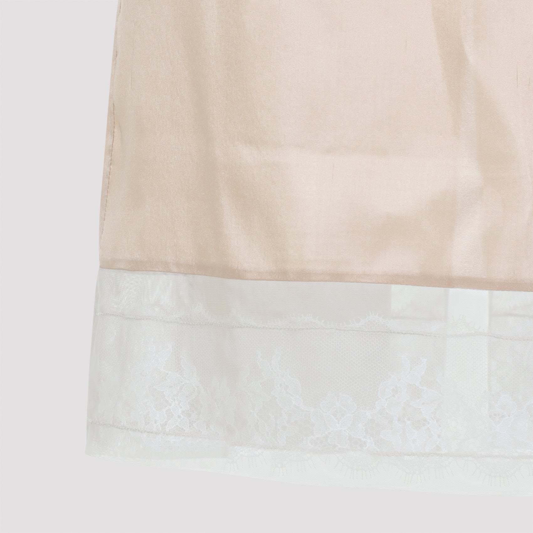 Carven Pull On Lace Trim Skirt