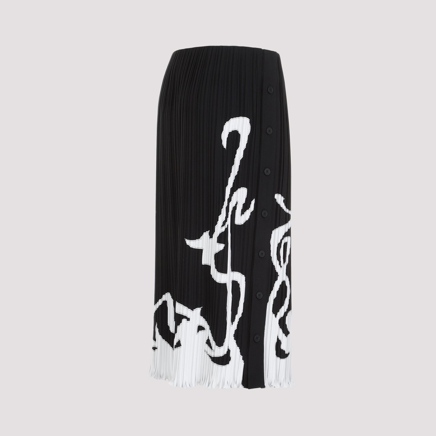 Lanvin Pleated Long Skirt
