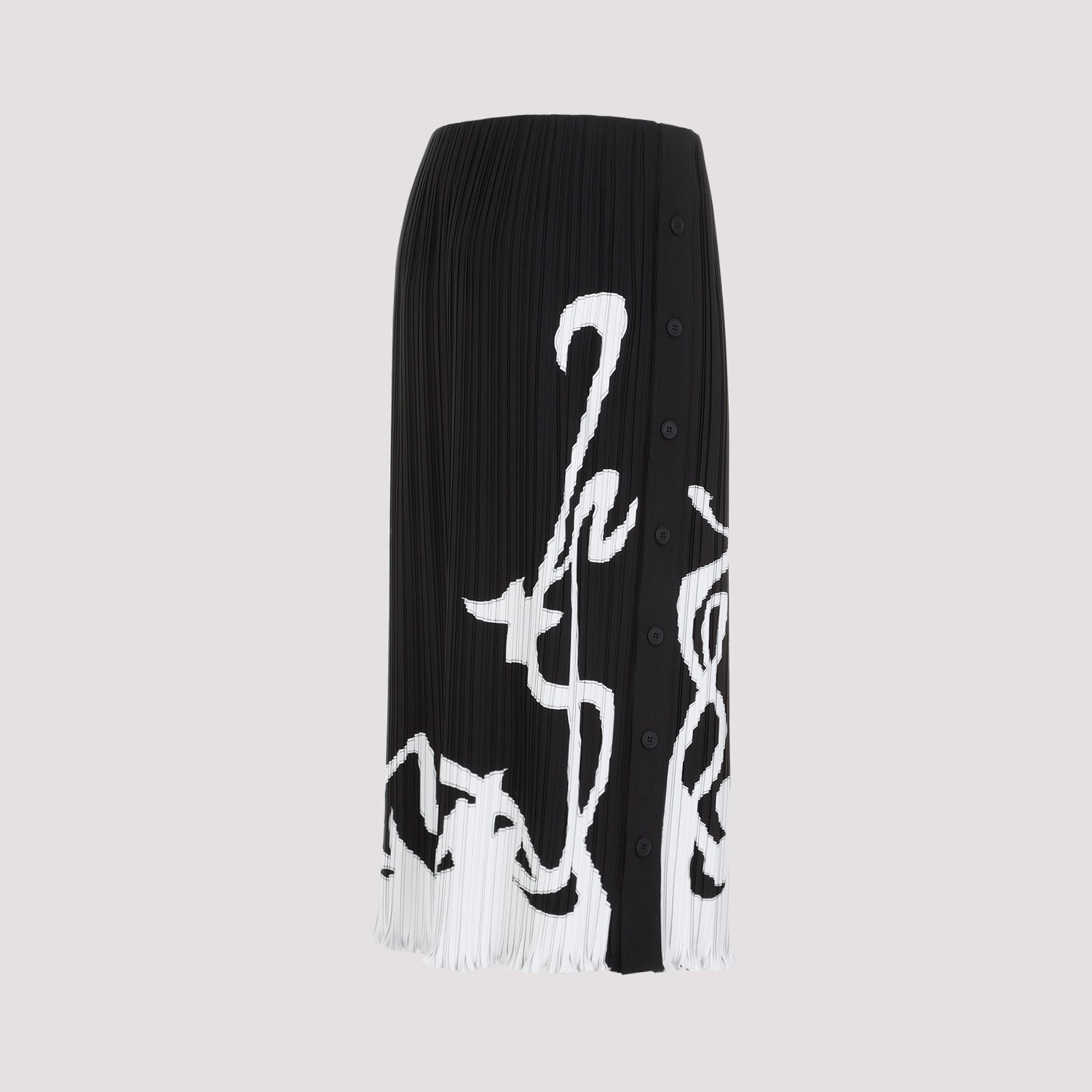 Lanvin Pleated Long Skirt