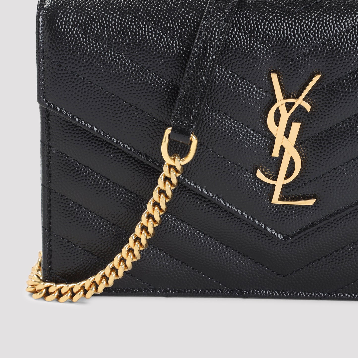 Saint Laurent Cassandre Envelope Chain Wallet