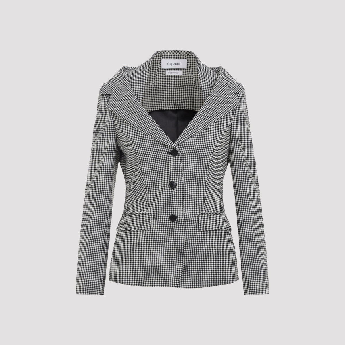 Alexander McQueen Off Shoulder Jacket Harness