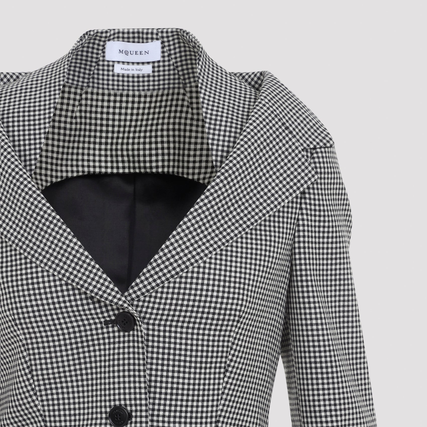 Alexander McQueen Off Shoulder Jacket Harness