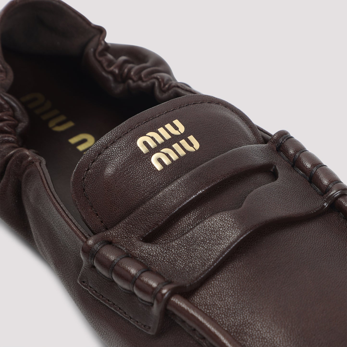 Miu Miu Lamb Leather Loafers