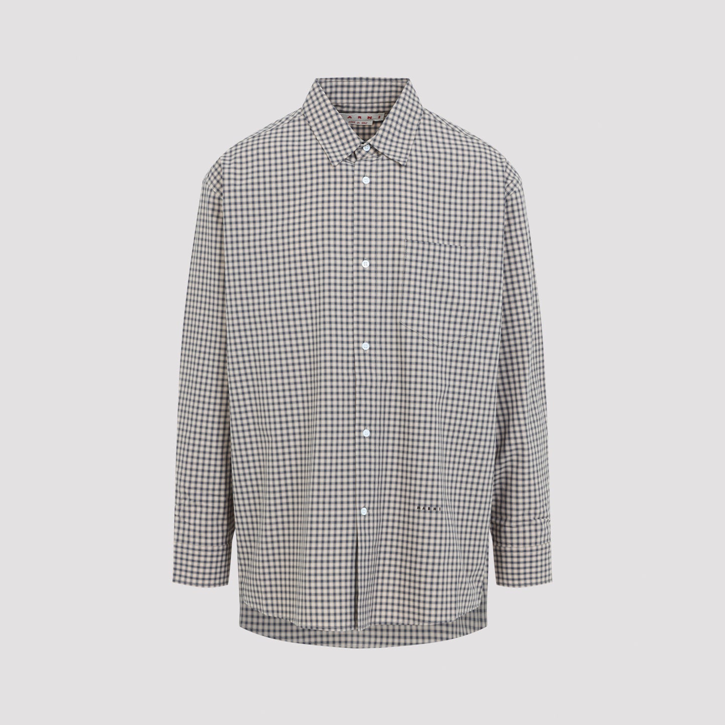 Marni Micro Check Pattern Shirt
