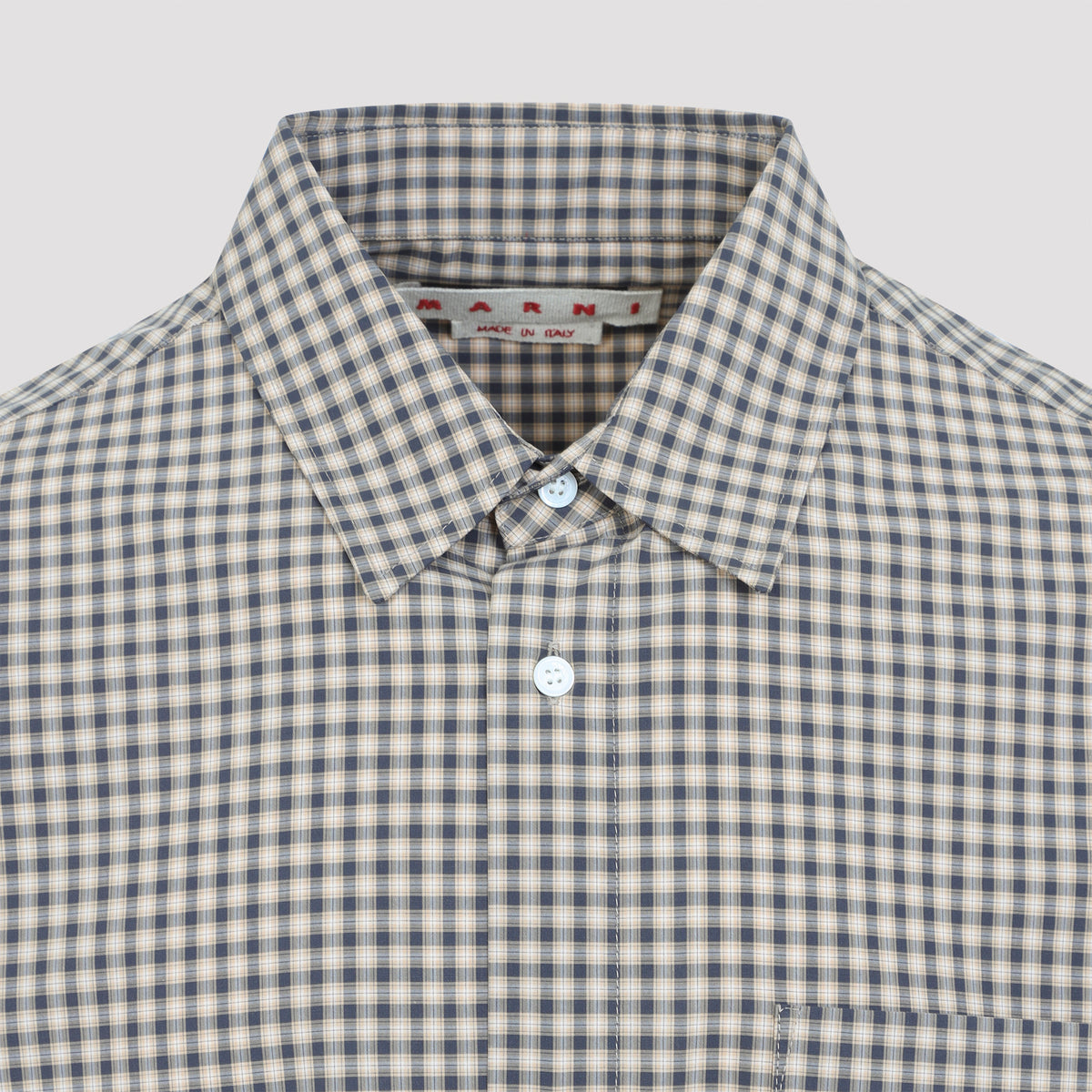 Marni Micro Check Pattern Shirt