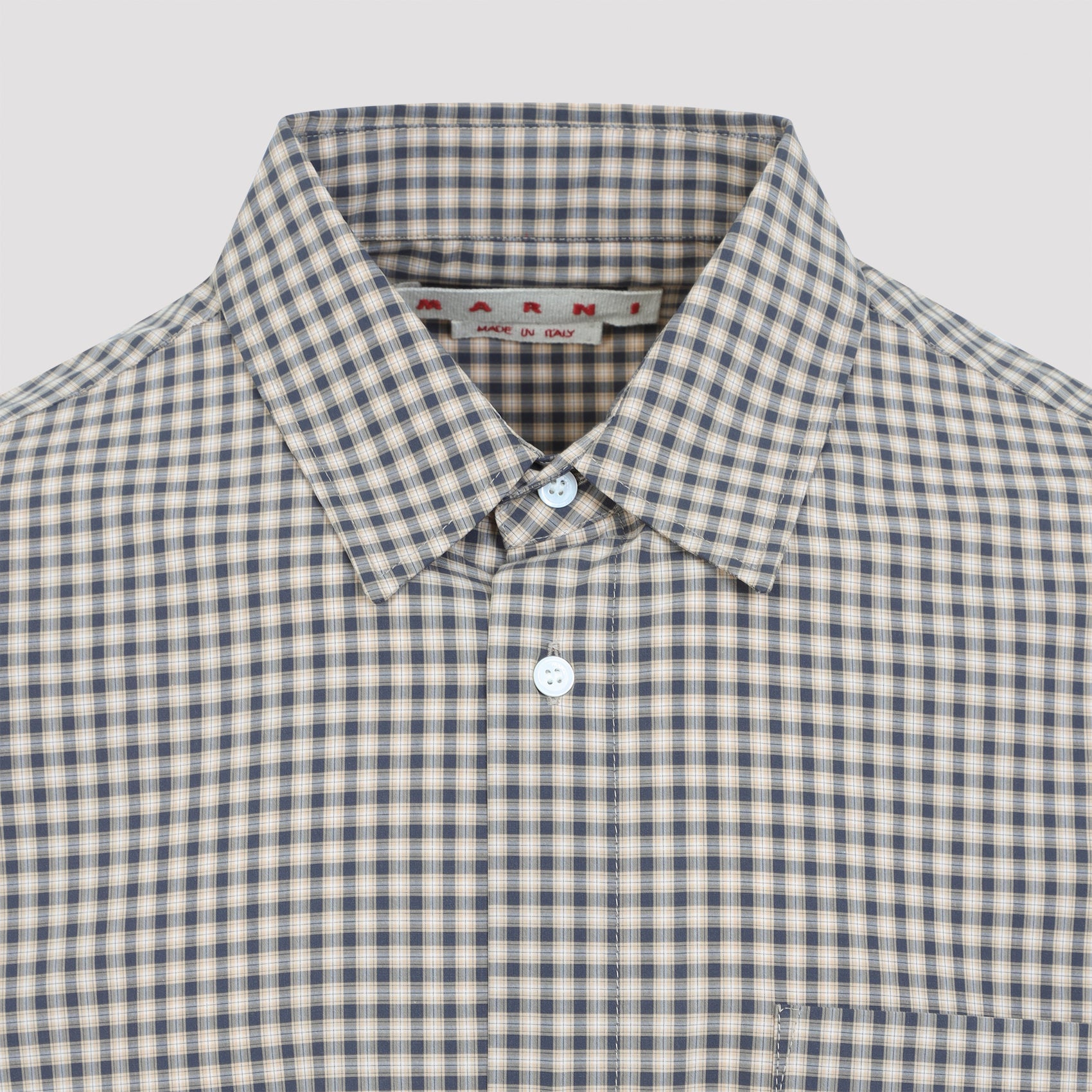 Marni Micro Check Pattern Shirt