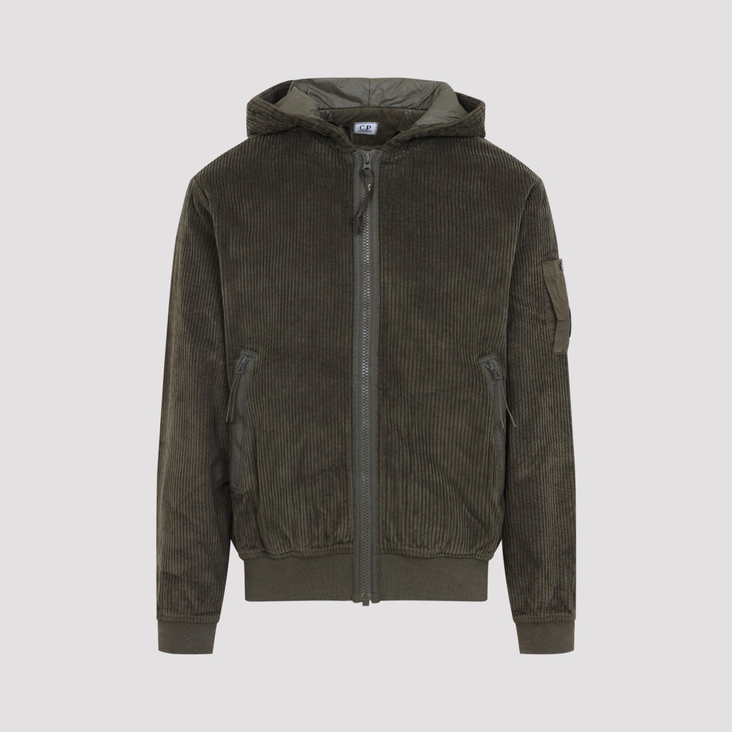 Cp Company Cordoury Full Zip Sweatshirt