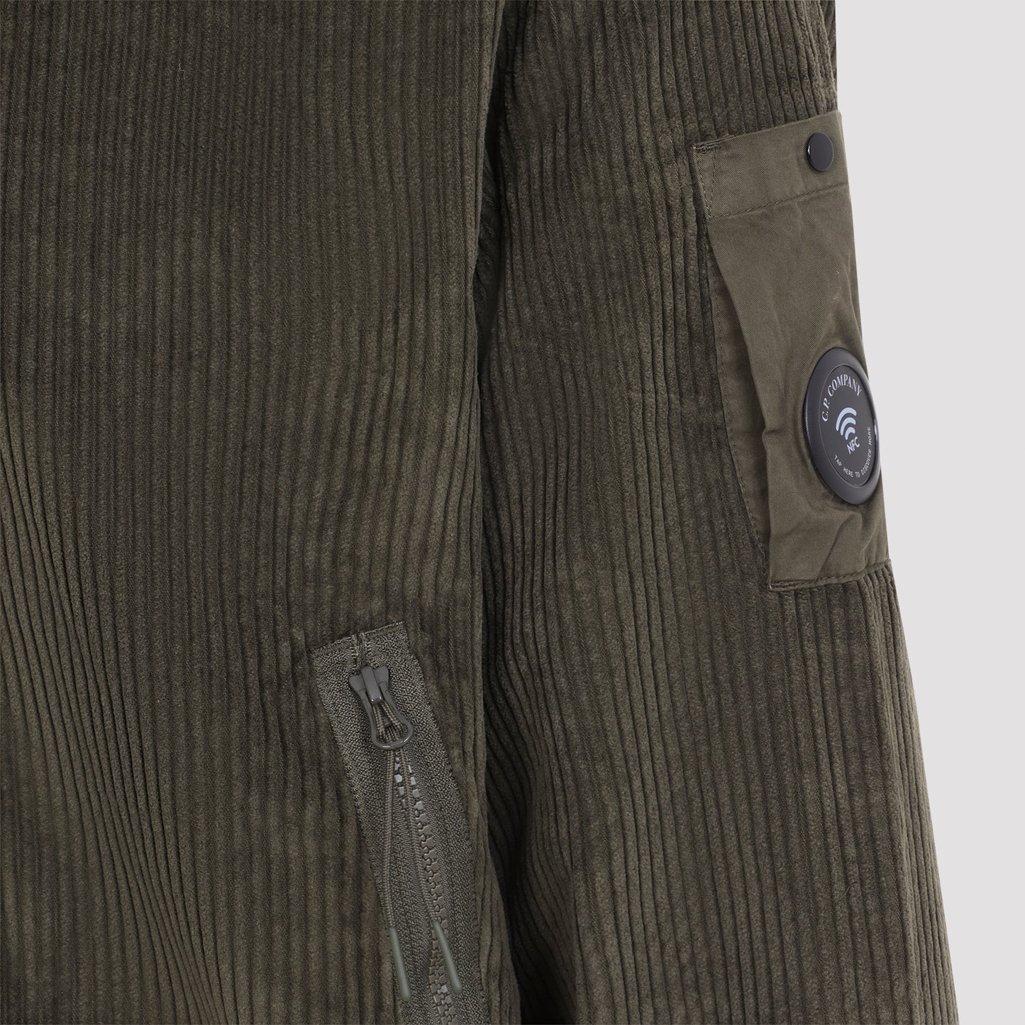 Cp Company Cordoury Full Zip Sweatshirt