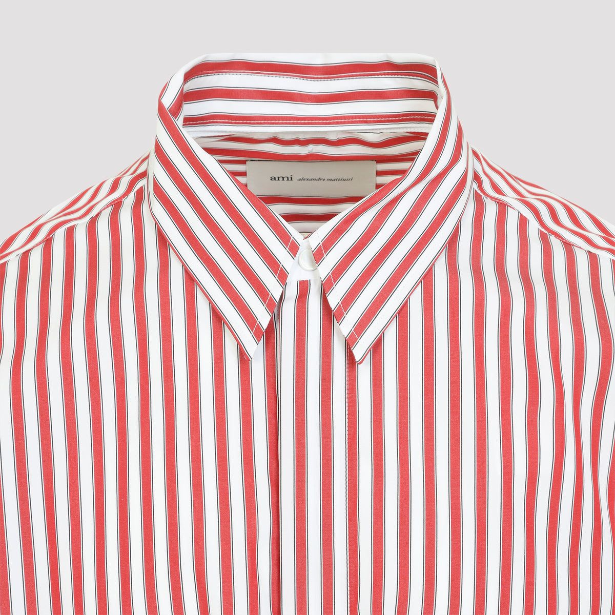 Ami Paris Large Striped Shirt