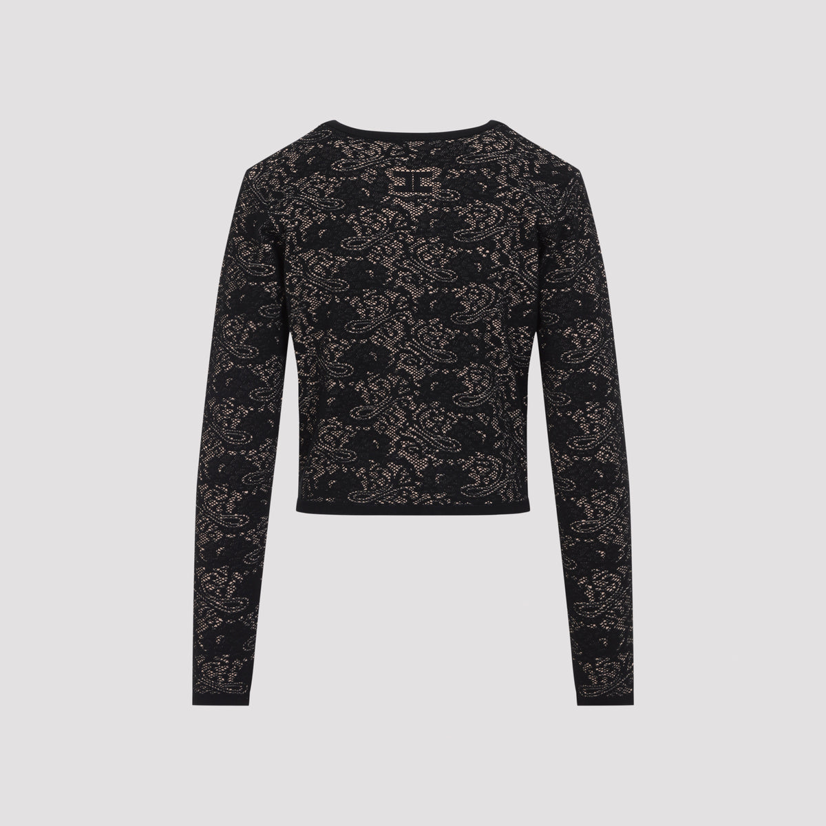 Elisabetta Franchi Knit Lace Cardigan