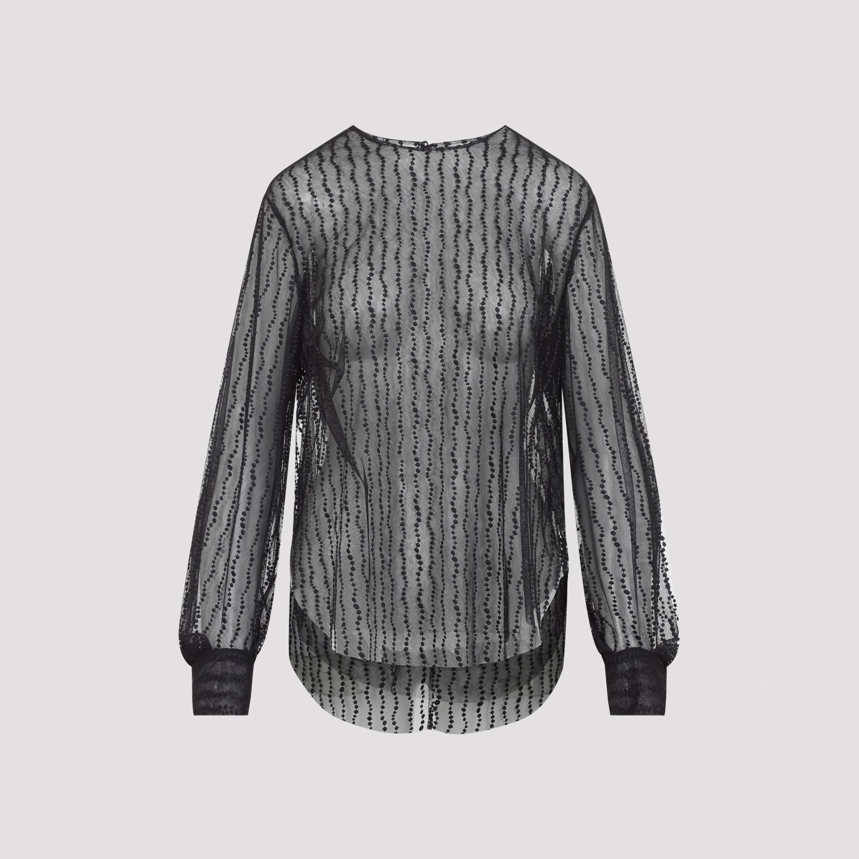 Alberta Ferretti Tulle Blouse