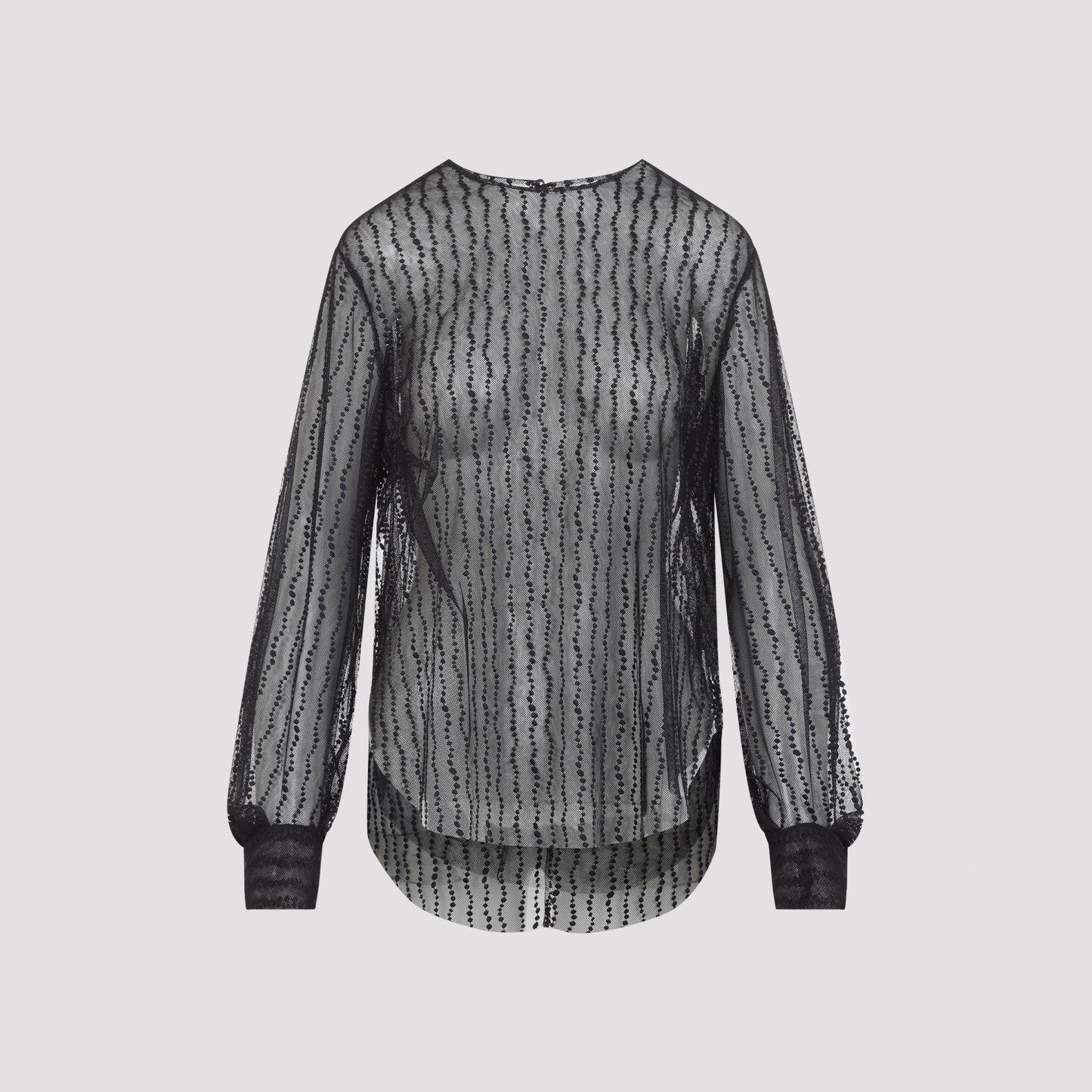 Alberta Ferretti Tulle Blouse