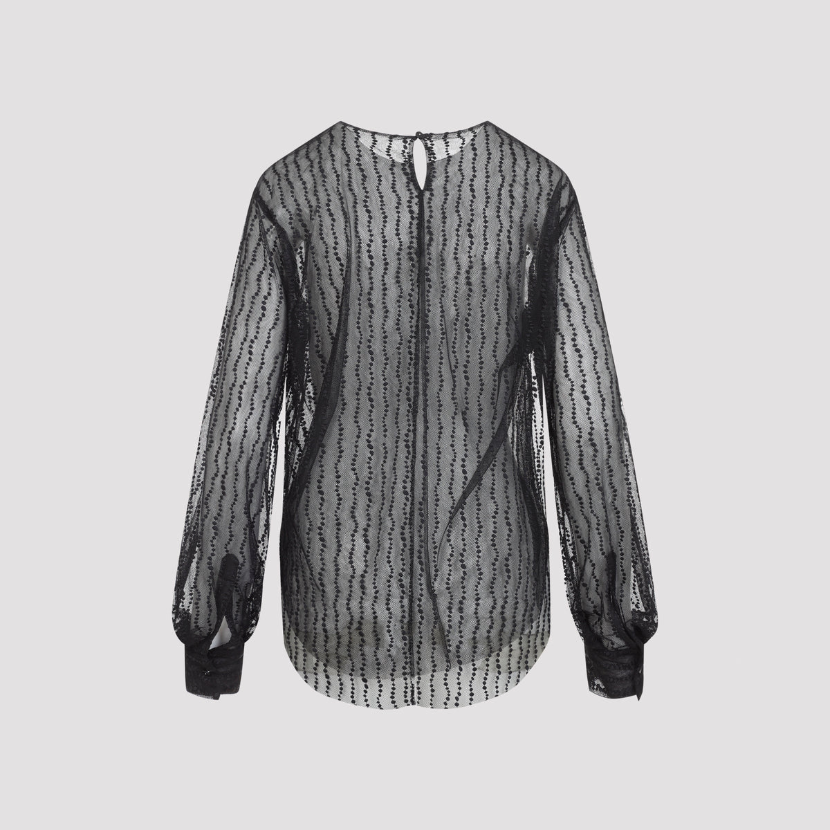 Alberta Ferretti Tulle Blouse
