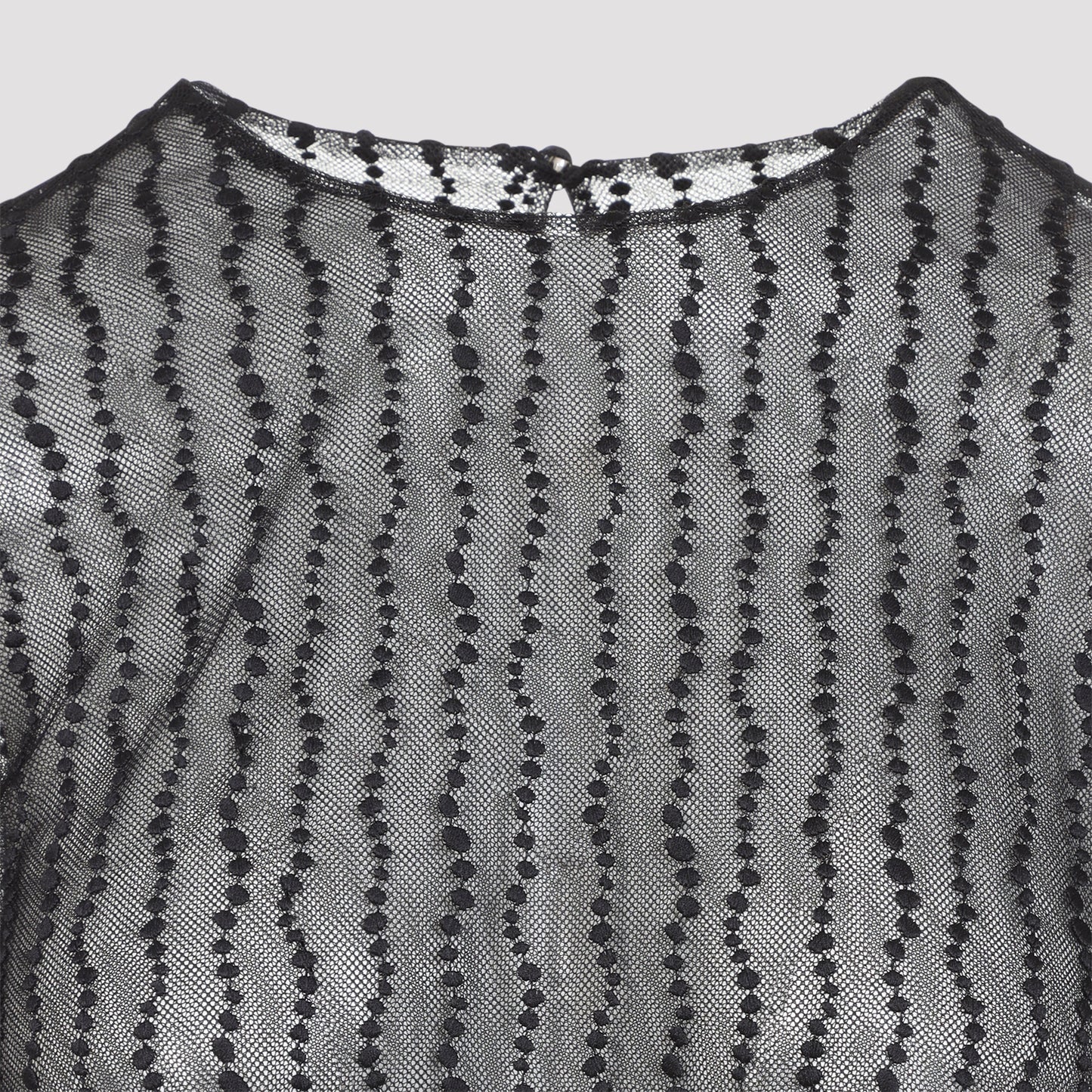 Alberta Ferretti Tulle Blouse