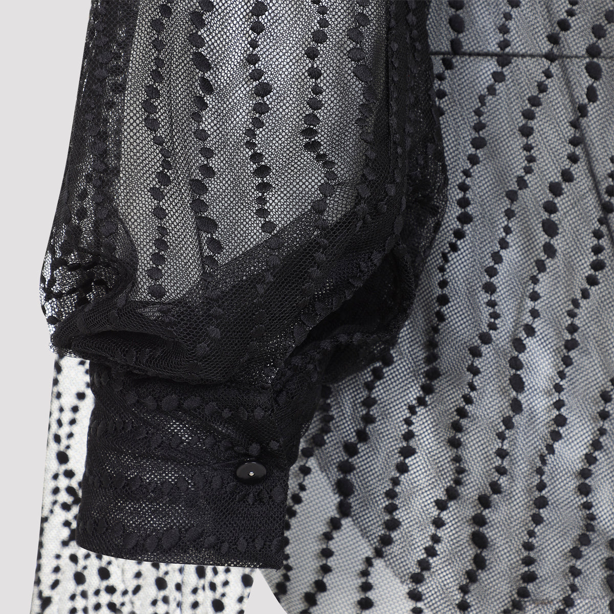 Alberta Ferretti Tulle Blouse