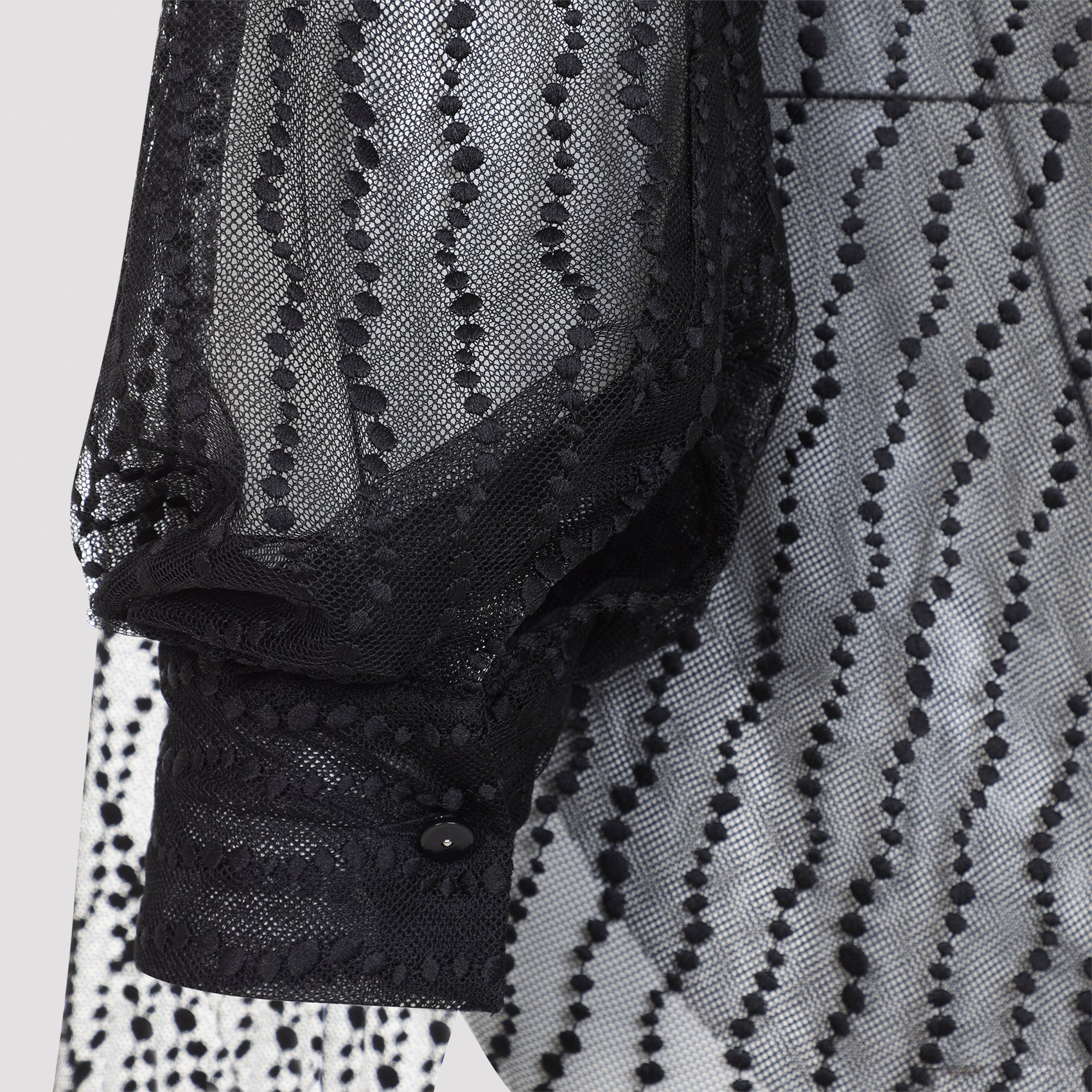 Alberta Ferretti Tulle Blouse