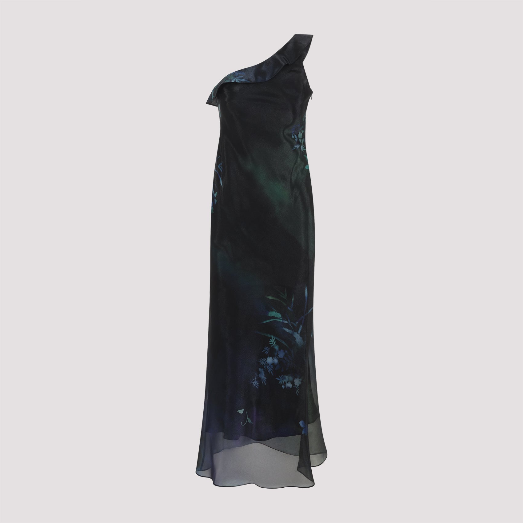 Giorgio Armani One-Shoulder Long Dress