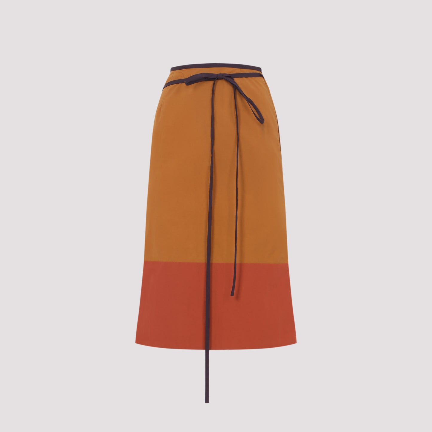 Saint Laurent Nylon Midi Skirt