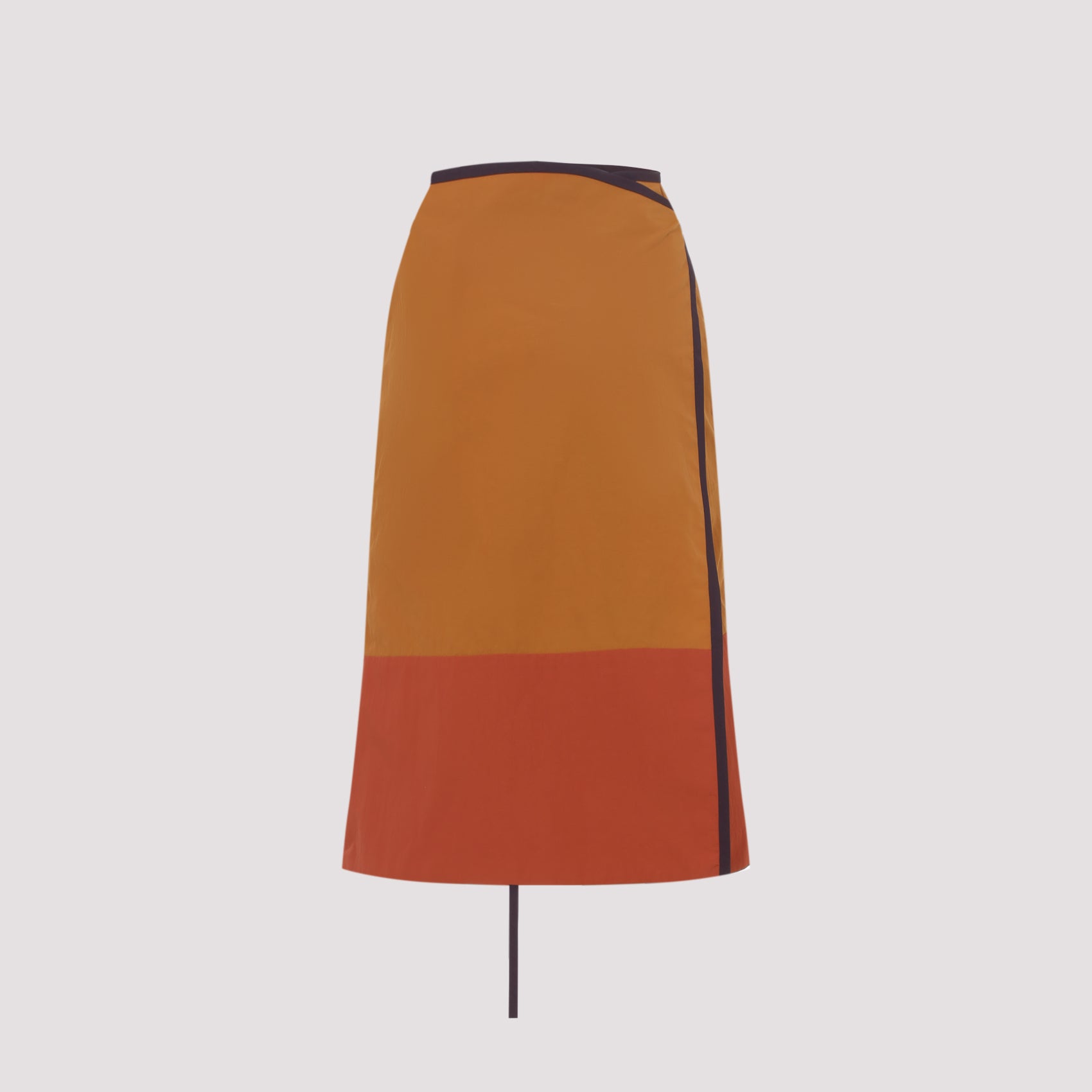 Saint Laurent Nylon Midi Skirt