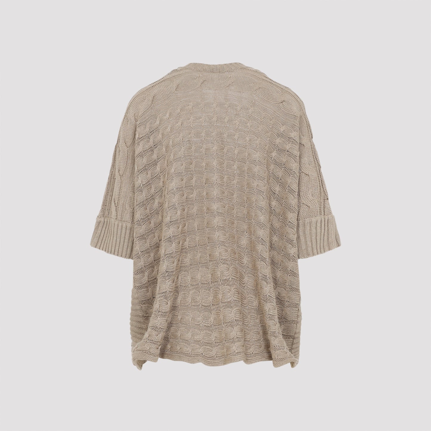 Max Mara Eresia Linen Cable Cardigan