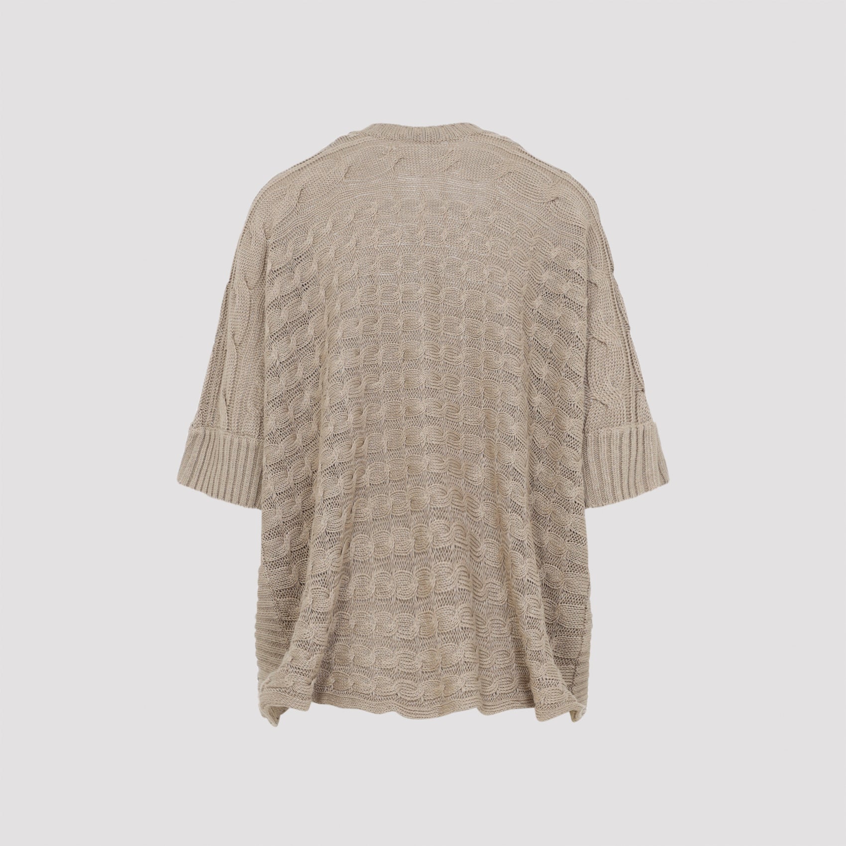 Max Mara Eresia Linen Cable Cardigan