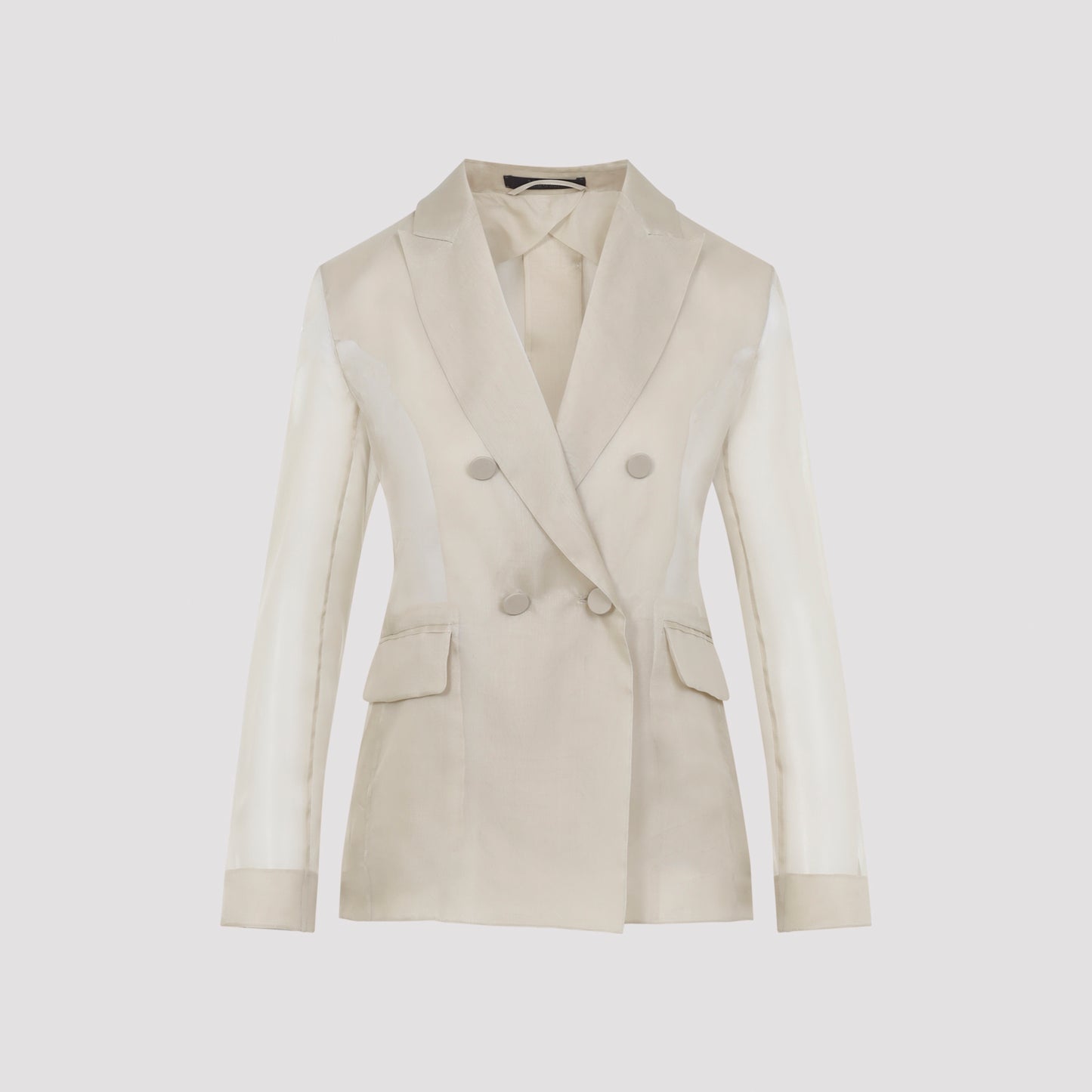 Max Mara Pianoforte Slogan Organza Jacket